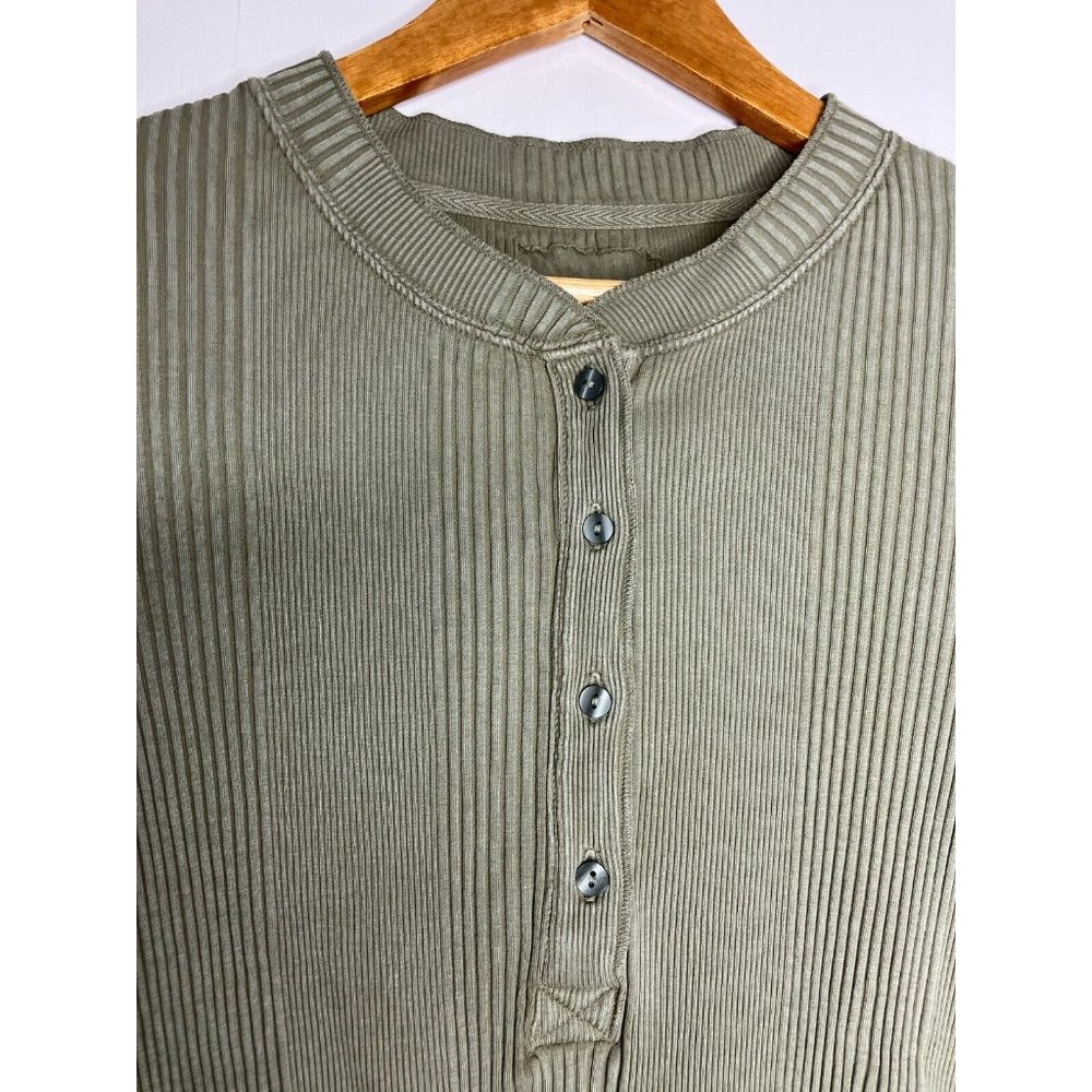 Aerie Women's Large Green Long Sleeve Knit Shirt - Picture 3 of 9